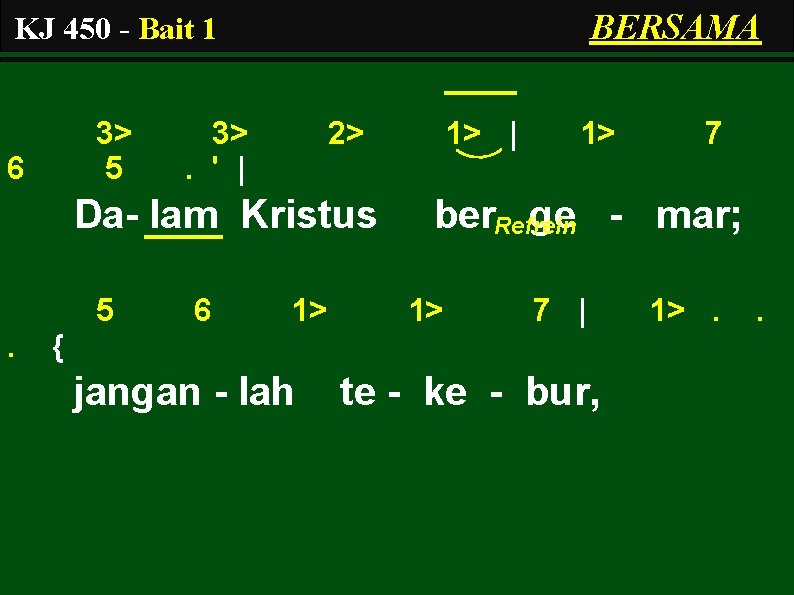 BERSAMA KJ 450 - Bait 1 3> 5 6 3>. ' | 2> Da-