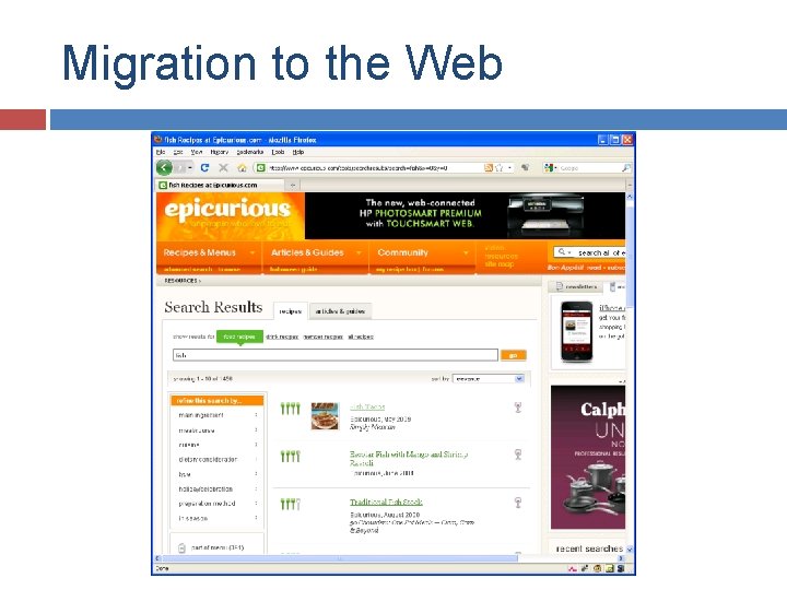 Migration to the Web 