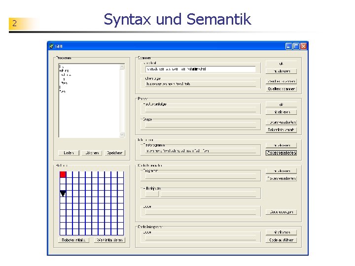 2 Syntax und Semantik 