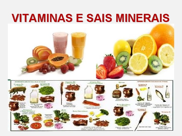 VITAMINAS E SAIS MINERAIS 