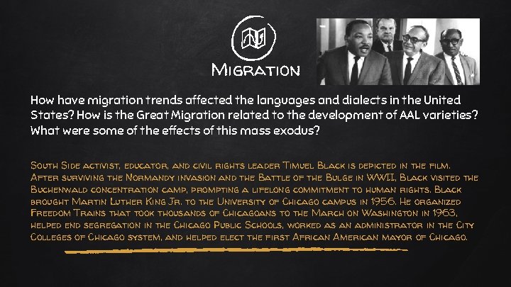 Migration How have migration trends affected the languages and dialects in the United States?