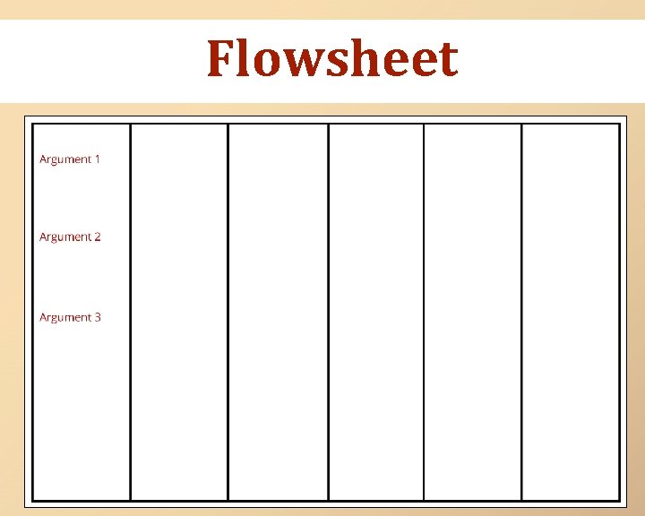 Flowsheet 