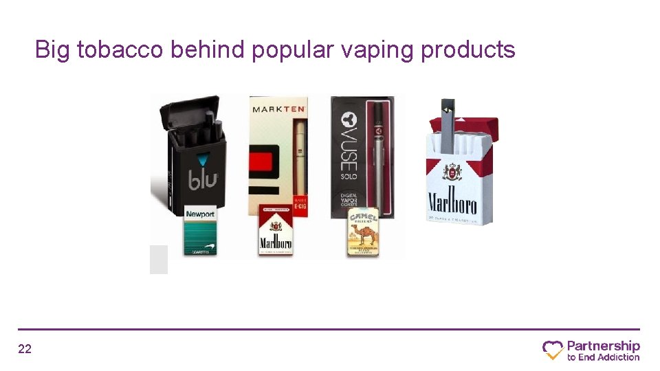 Big tobacco behind popular vaping products 22 