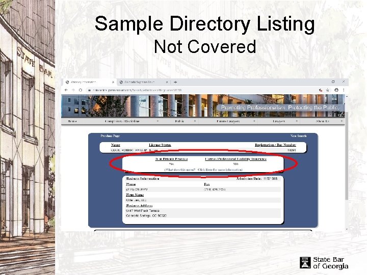 Sample Directory Listing Not Covered 