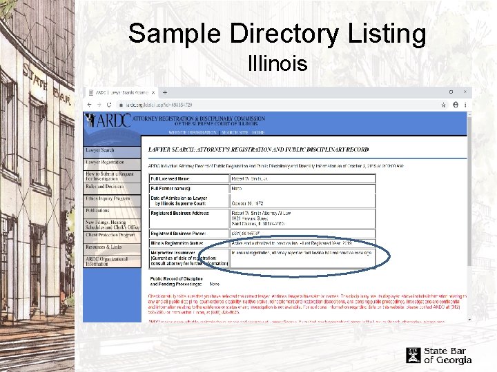 Sample Directory Listing Illinois 
