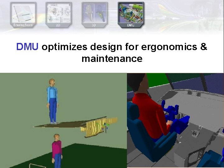 DMU optimizes design for ergonomics & maintenance DMU optimizes design for ergonomics & maintenance
