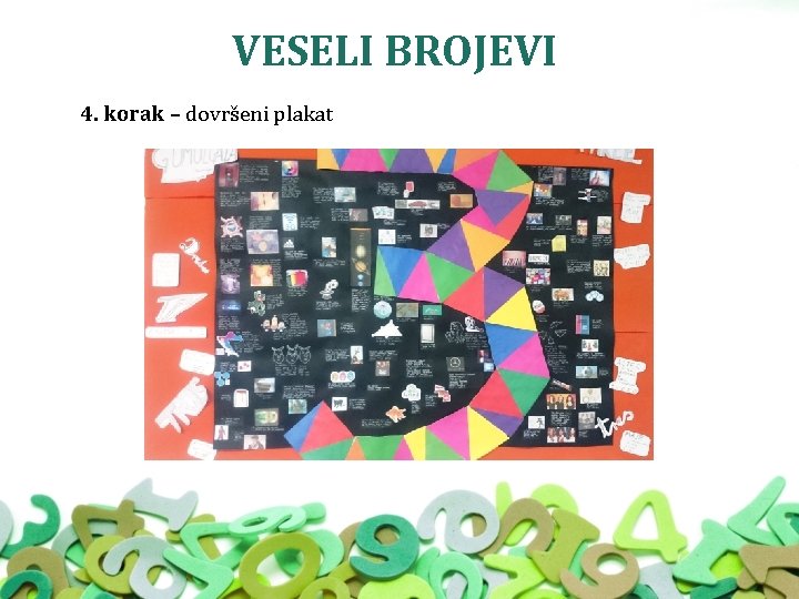 VESELI BROJEVI 4. korak – dovršeni plakat 