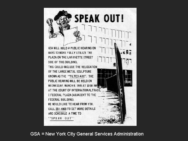 GSA = New York City General Services Administration 