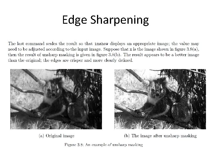 Edge Sharpening Edge Sharpening