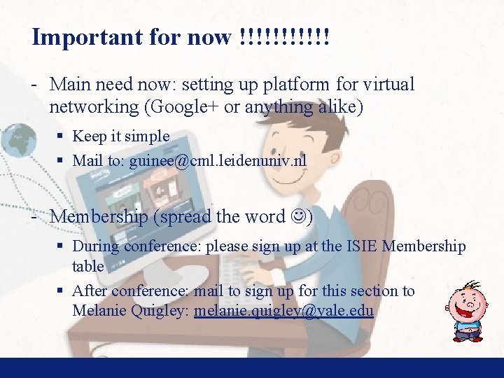 Important for now !!!!!! - Main need now: setting up platform for virtual networking