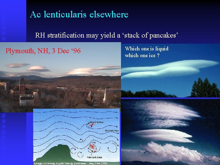 Ac lenticularis elsewhere RH stratification may yield a ‘stack of pancakes’ Plymouth, NH, 3