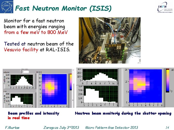 Fast Neutron Monitor (ISIS) Monitor for a fast neutron beam with energies ranging from