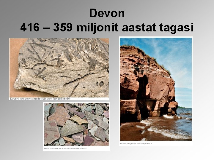 Devon 416 – 359 miljonit aastat tagasi 