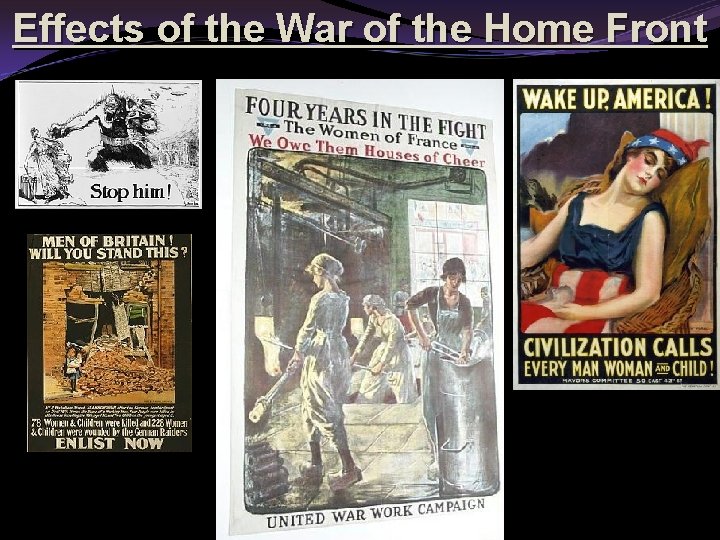 Effects of the War of the Home Front 