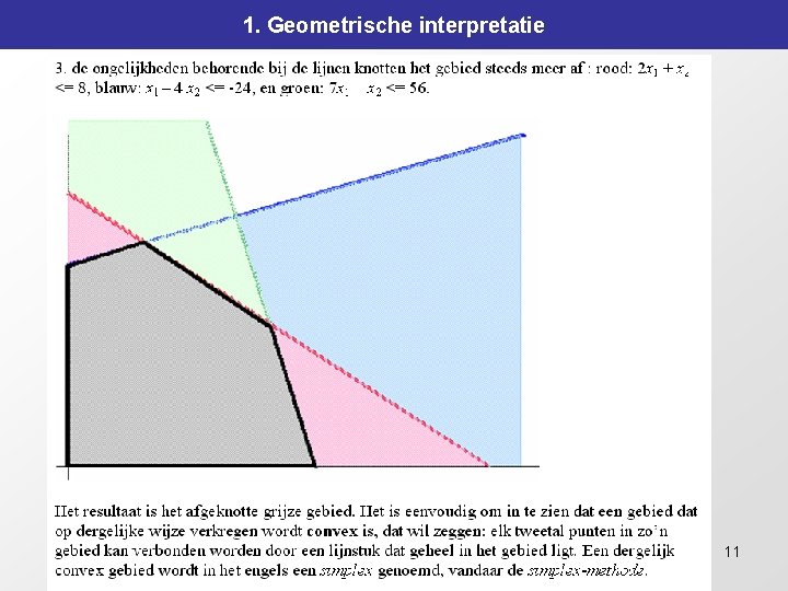 1. Geometrische interpretatie 11 