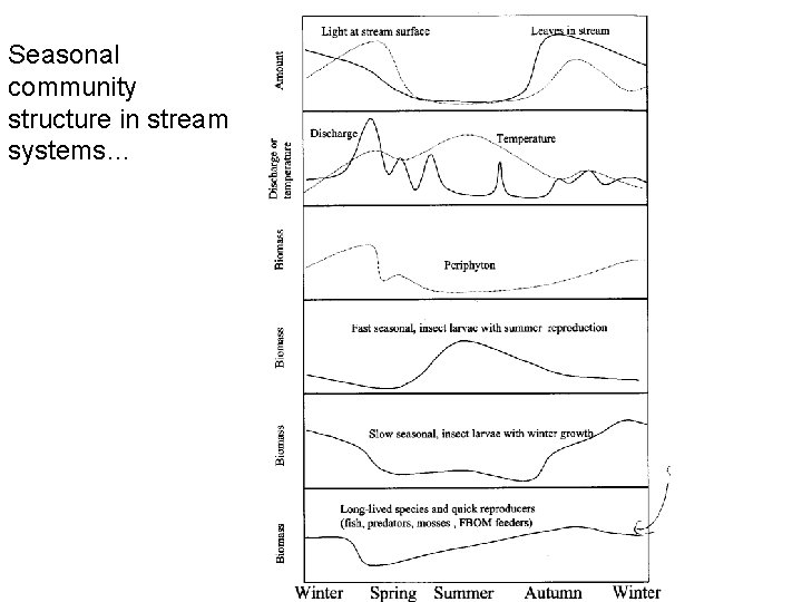 Seasonal community structure in stream systems… 