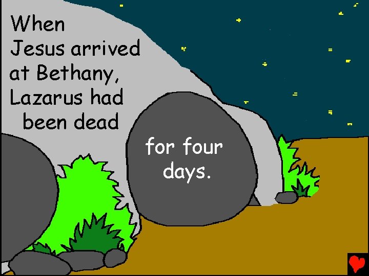 When Jesus arrived at Bethany, Lazarus had been dead for four days. 