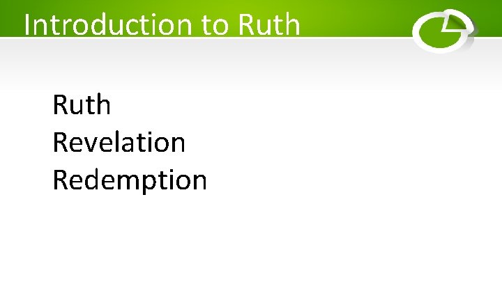 Introduction to Ruth Revelation Redemption 