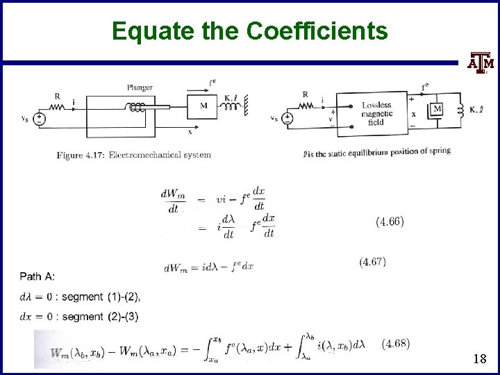 Equate the Coefficients 18 