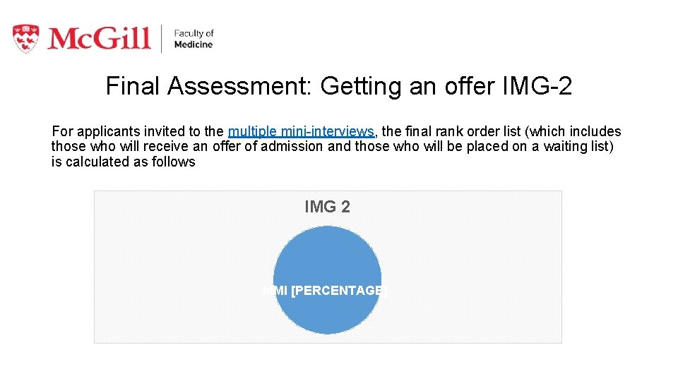 Final Assessment: Getting an offer IMG-2 For applicants invited to the multiple mini-interviews, the