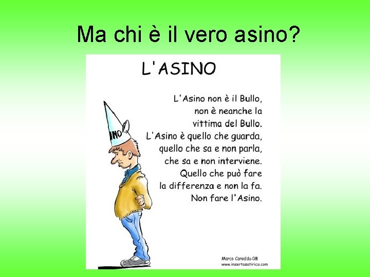 Ma chi è il vero asino? 