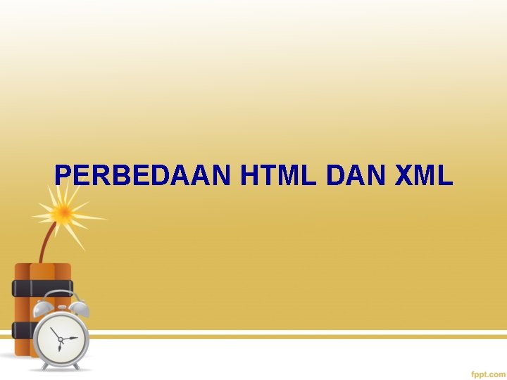 PERBEDAAN HTML DAN XML 