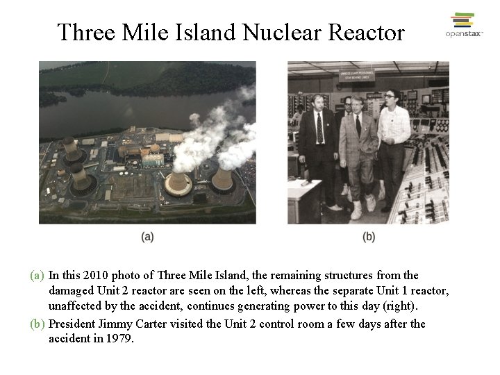 Three Mile Island Nuclear Reactor (a) In this 2010 photo of Three Mile Island,