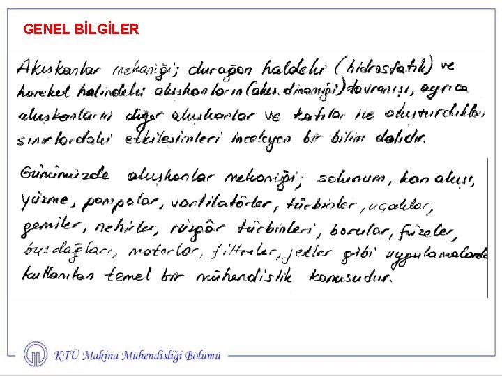 GENEL BİLGİLER 