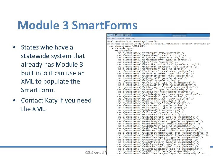 Module 3 Smart. Forms • States who have a statewide system that already has