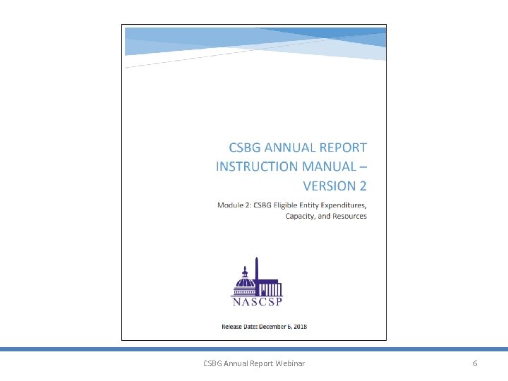 CSBG Annual Report Webinar 6 
