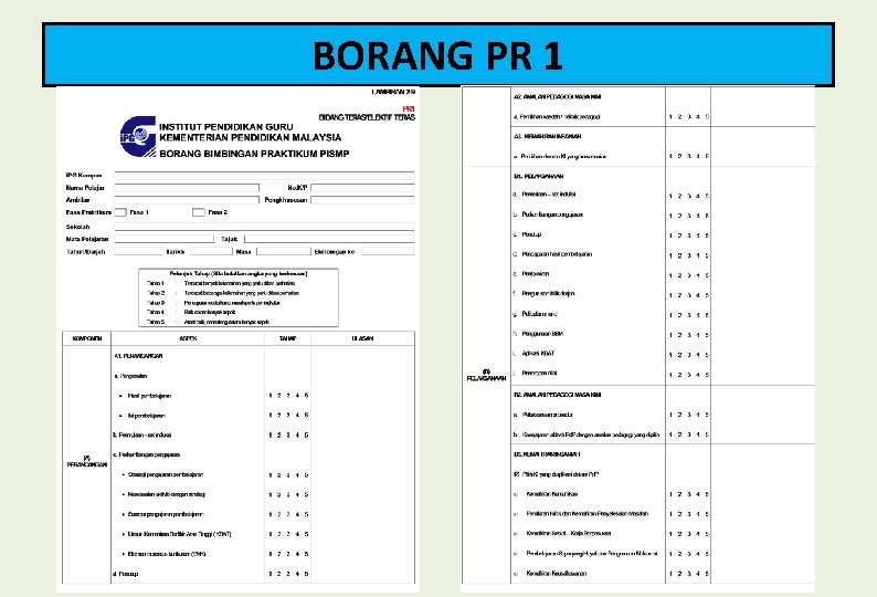 BORANG PR 1 
