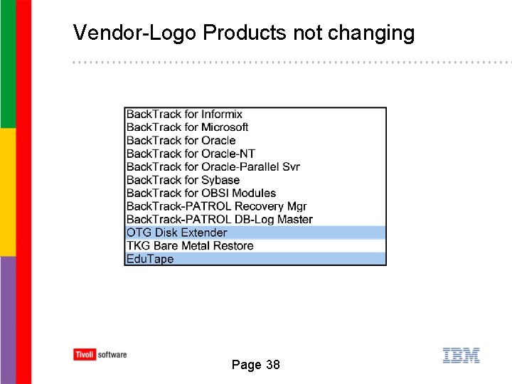 Vendor-Logo Products not changing Page 38 