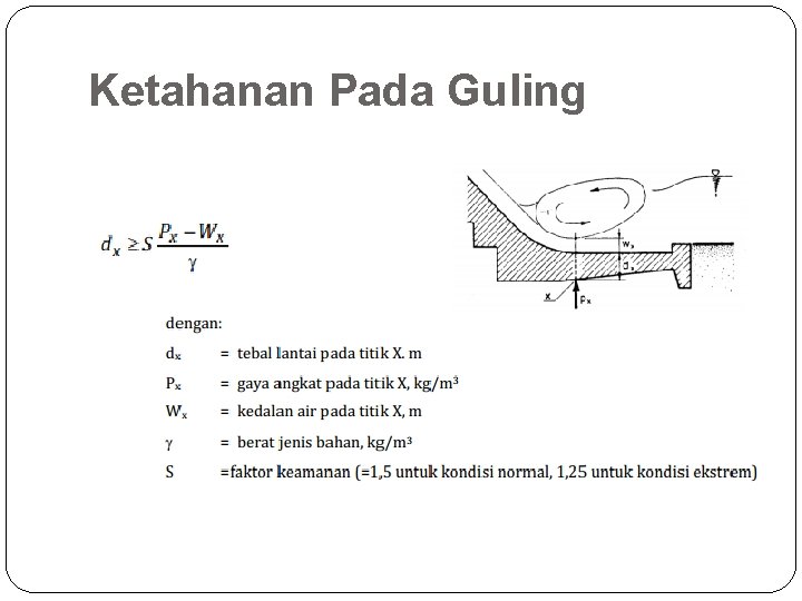 Ketahanan Pada Guling 