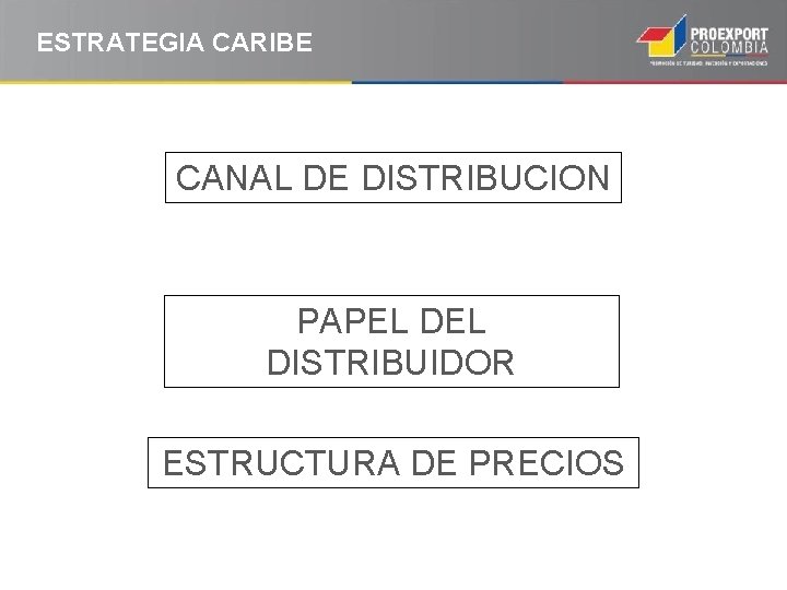 ESTRATEGIA CARIBE CANAL DE DISTRIBUCION PAPEL DISTRIBUIDOR ESTRUCTURA DE PRECIOS 