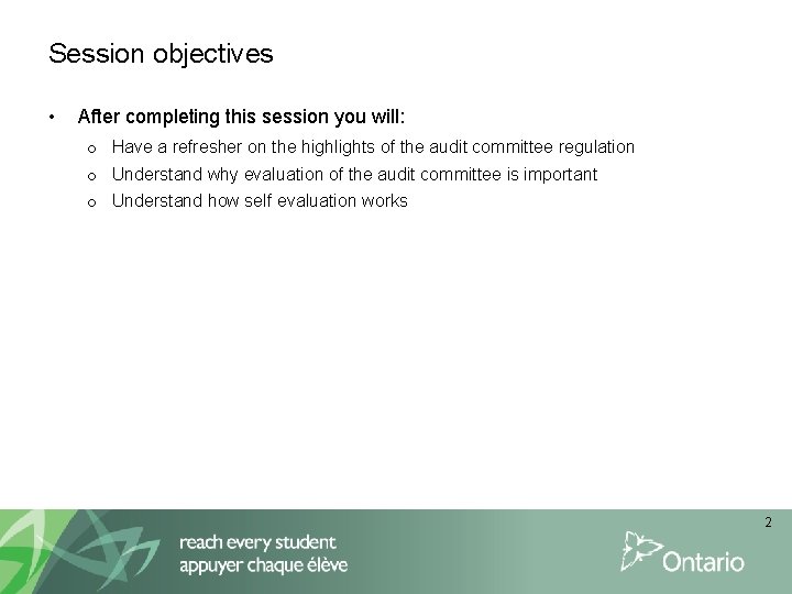 Session objectives • After completing this session you will: o Have a refresher on