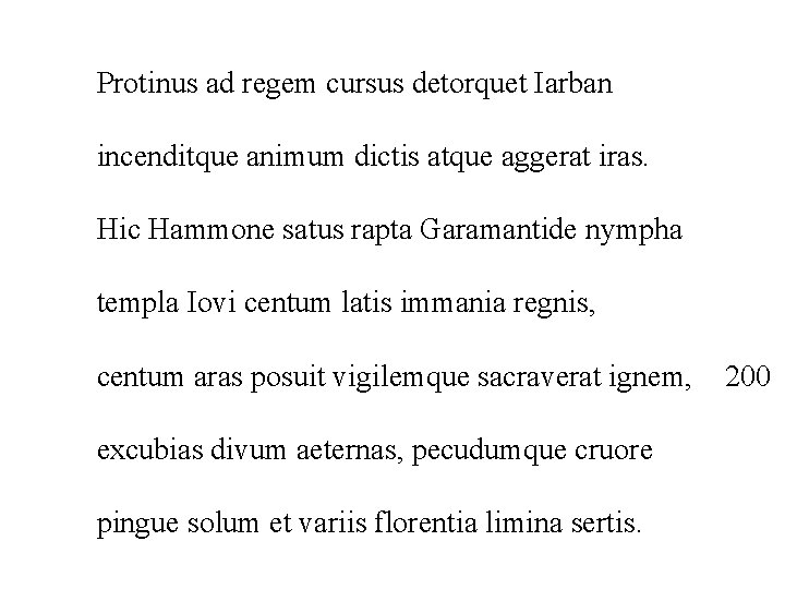 Protinus ad regem cursus detorquet Iarban incenditque animum dictis atque aggerat iras. Hic Hammone