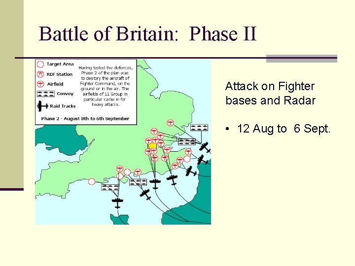 Battle of Britain: Phase II Attack on Fighter bases and Radar • 12 Aug