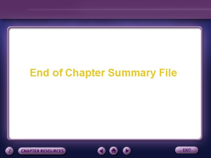 End of Chapter Summary File 