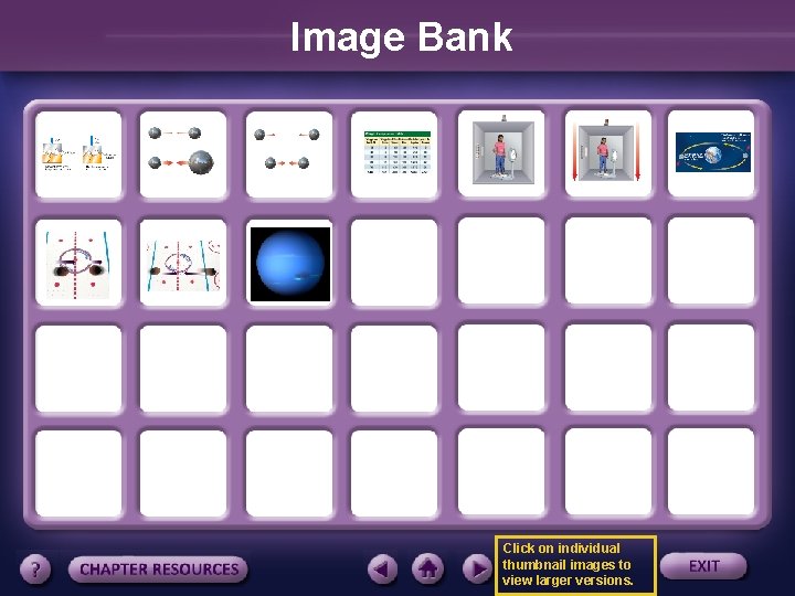 Image Bank Click on individual thumbnail images to view larger versions. 