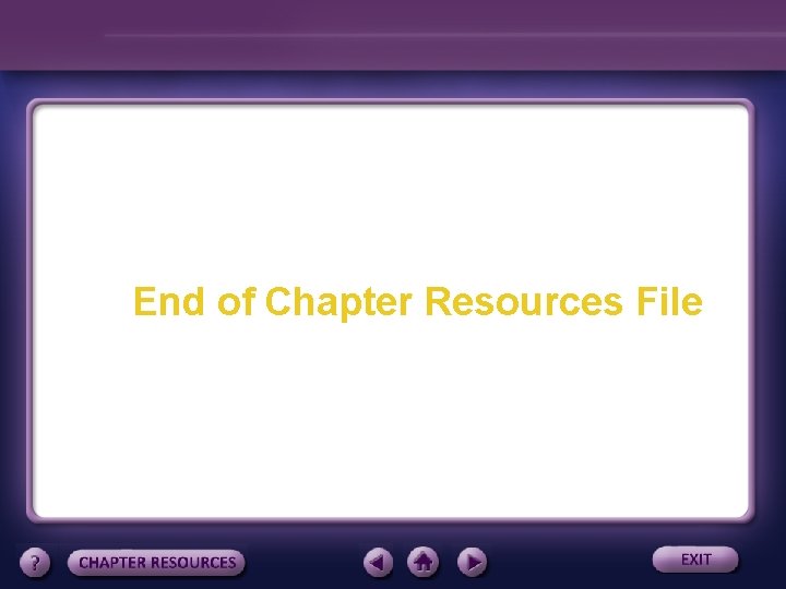 End of Chapter Resources File 