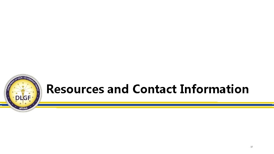 Resources and Contact Information 37 