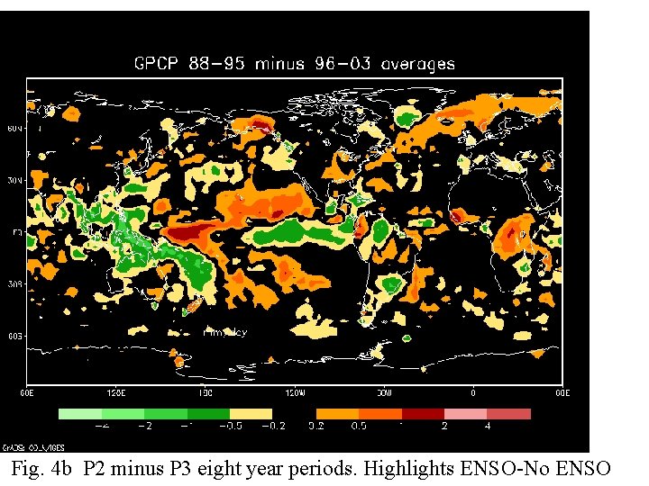 Fig. 4 b P 2 minus P 3 eight year periods. Highlights ENSO-No ENSO