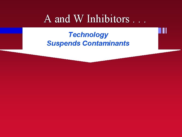 A and W Inhibitors. . . Technology Suspends Contaminants 