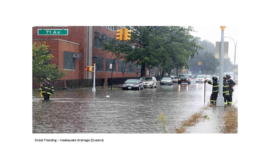 Street Flooding – inadequate drainage (Queens) 