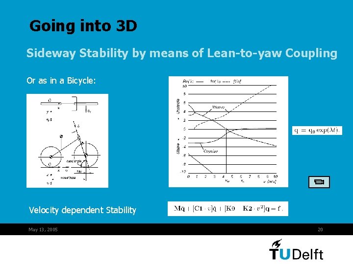 Going into 3 D Sideway Stability by means of Lean-to-yaw Coupling Or as in