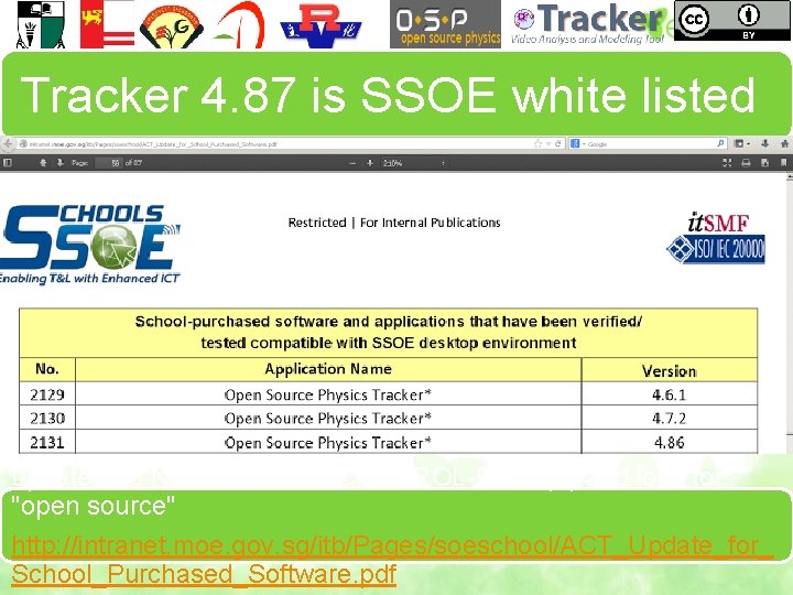 Tracker 4. 87 is SSOE white listed updated 13 Nov 2014. do a CONTROL-FIND