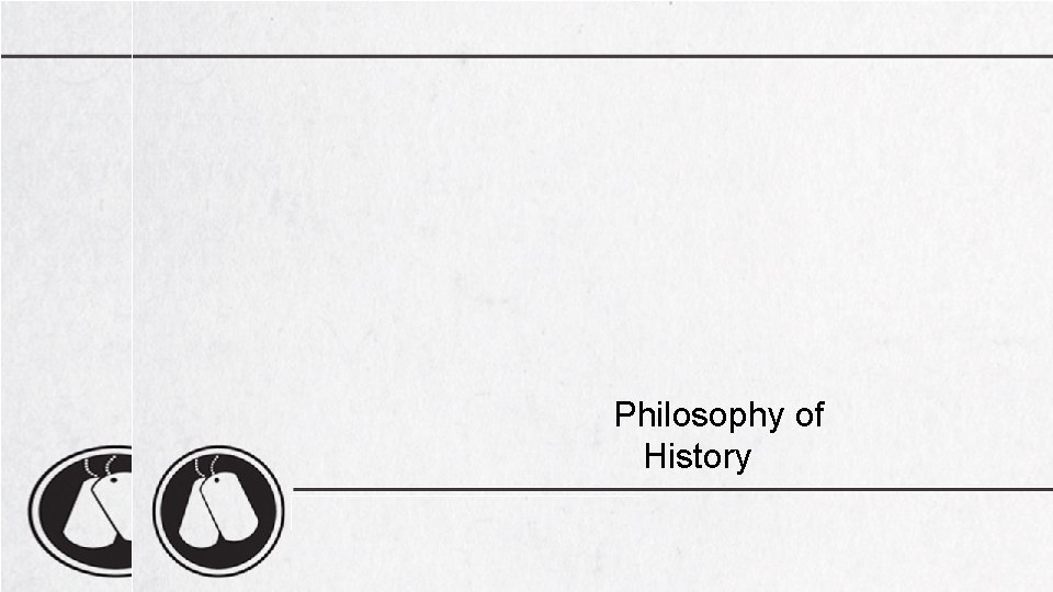 Philosophy of History 