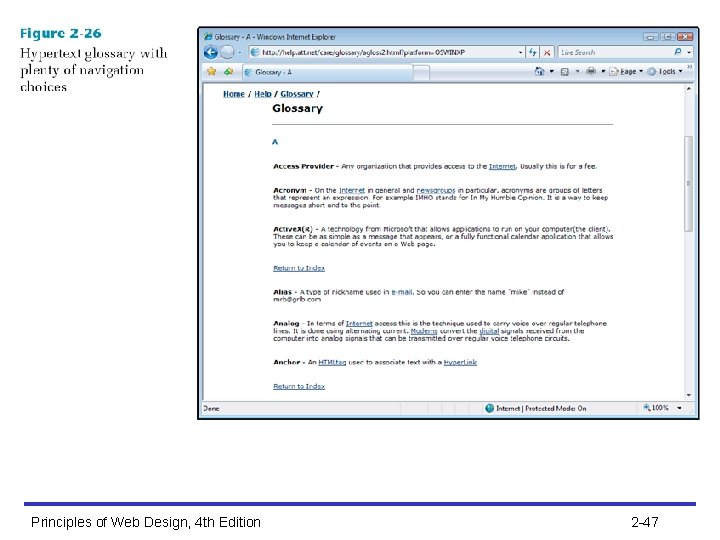 Principles of Web Design, 4 th Edition 2 -47 
