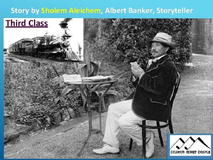 Story by Sholem Aleichem, Albert Banker, Storyteller Third Class 