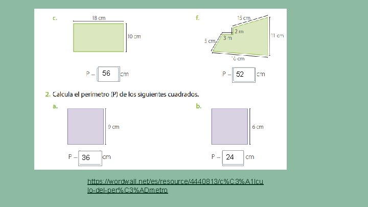 56 36 52 24 https: //wordwall. net/es/resource/4440813/c%C 3%A 1 lcu lo-del-per%C 3%ADmetro 